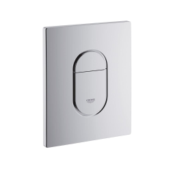 Grohe Pack WC Bâti support Grohe Rapid SL + Cuvette sans bride Grohe Euro Ceramic, Blanc + plaque de déclenchement: Chrome (39536000)