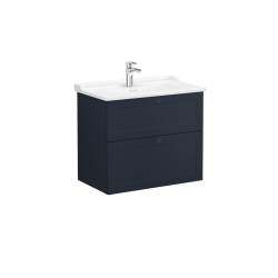 Vitra  Meuble de salle de bain avec lavabo Vitra Root 80x67x46 cm bleu mat (ROOTC80BINTC)