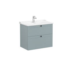 Vitra  Meuble de salle de bain avec lavabo Vitra Root 80x67x46 cm vert mat (ROOTC80GINTC)