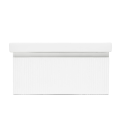 Swiss Aqua Technologies Meuble de salle de bain avec lavabo SAT Evolution 78x30x44,8 cm blanc mat (SATEVO80WMU1)