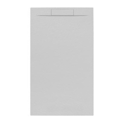 Swiss Aqua Technologies Fusion Receveur de douche 120x80cm en marbre coulé, Gris perle (SATFU12080GRP)