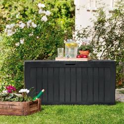 Keter Marvel plus 270L Coffre de rangement 117 x 45 x 57 cm, Anthracite (230417)