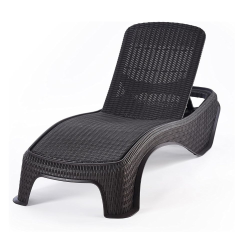 Allibert by Keter Atlantic chaise Longue, 5 positions, 199 x 79 x 34 cm, Gris graphite (217341)