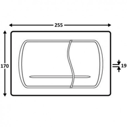 Swiss Aqua Technologies Pack Bâti-support Roca Active + WC sans bride SAT Infinitio + Abattant slim, softclose + Plaque Blanche