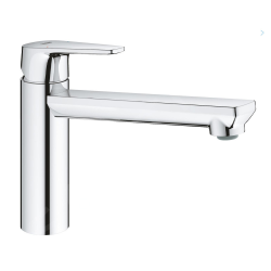 Grohe BauEdge mitigeur d&apos;évier avec angle de rotation 140°, chrome (3169300F)