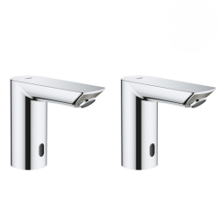 Grohe Bau Cosmopolitan E Lot de 2 Infrarouge sur plage monofluide, Chromé (36452000-DUO)