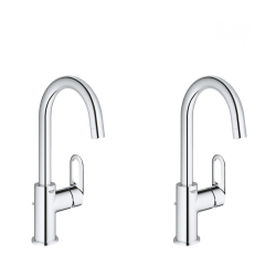 Grohe Bauloop - Lot de 2 mitigeurs monocommande lavabo taille L (23763000-DUO)