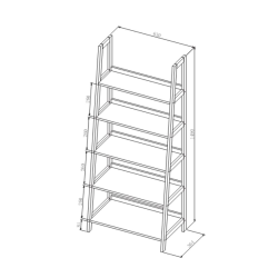 Etagère de salle de bain 30x10x5,5 cm, brossé (SATDPOL3012BZ)