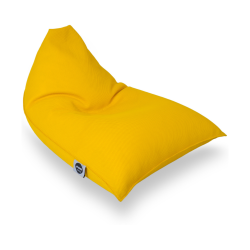 Soo Santaï Lazy Bro fauteuil poire 140 x 120 x 90cm intérieur & extérieur flottant, déhoussable et résistant aux UV, Jaune (LBF140120-8)