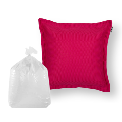 Soo Santaï Set Cushion Floating coussin flottant + polystyrène 65x65x25cm, résistant aux UV, Rose