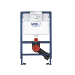 Grohe Bâti support rapid SL pour WC 0.82m + Plaque de déclenchement Skate Air, chromée, + supports muraux (38587000)