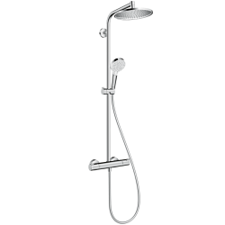 Hansgrohe Showerpipe Crometta S 240 Colonne de douche 1jet EcoSmart avec mitigeur thermostatique (27268000)