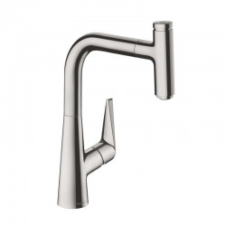 Hansgrohe Talis Select S 220. Mitigeur de cuisine avec douchette (72822800) extractible finition steel (72822800)