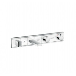 RainSelect Module thermostatique Select bain/douche encastré, blanc/chromé (15359400)