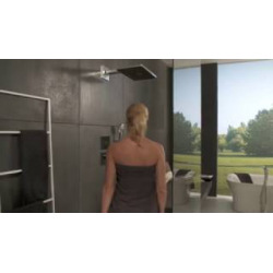 Hansgrohe Rainmaker Select Douche de tête Rainmaker Select 460 1jet avec bras de douche 460 mm, noir/chromé (24003600)